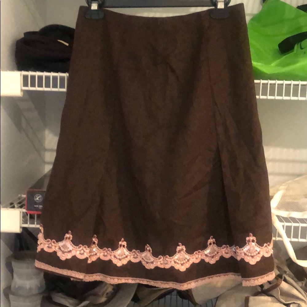 Gorgeous brown Express a line skirt!